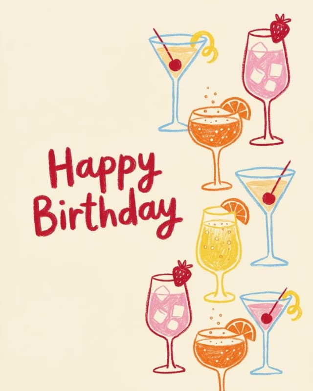 Happy Birthday invitation design