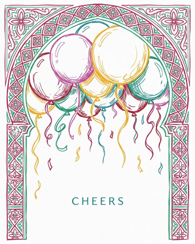 Cheers invitation design