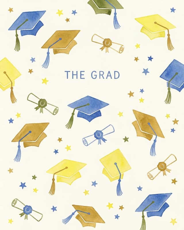 The Grad invitation design