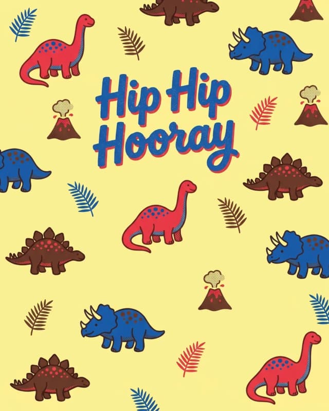 Hip Hip Hooray invitation design