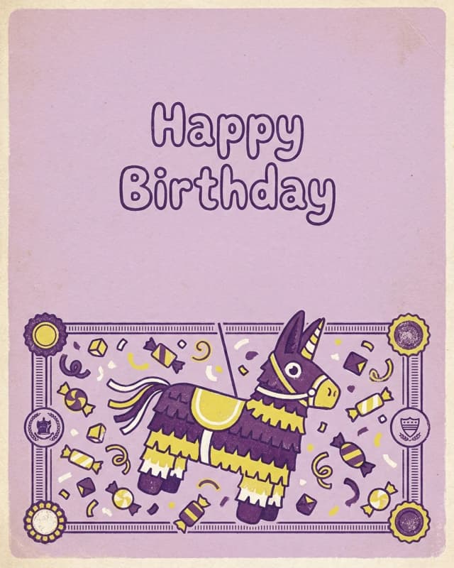 Happy Birthday invitation design