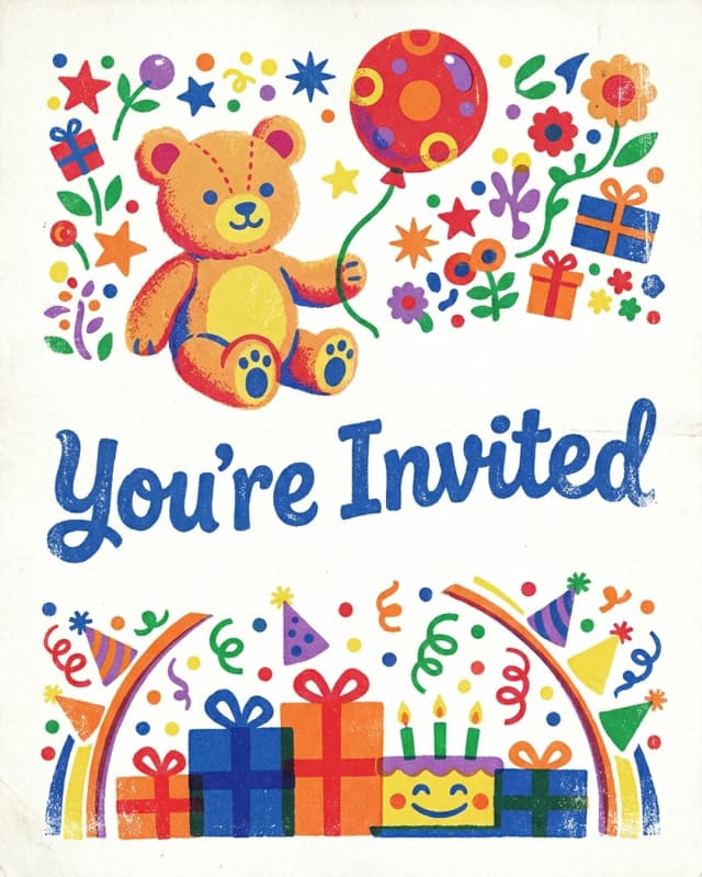 You're Invited invitation design