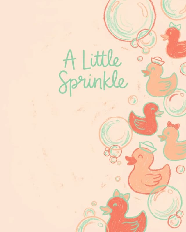 A Little Sprinkle invitation design