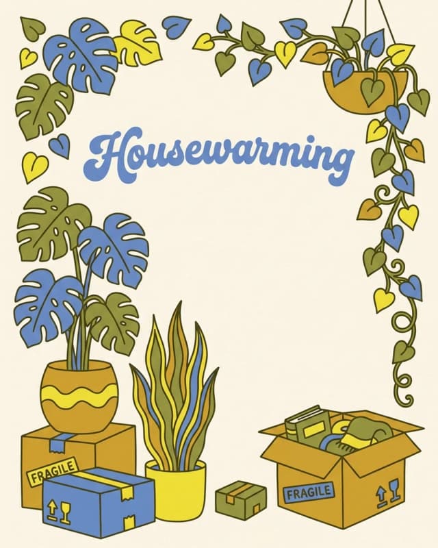 Housewarming invitation design