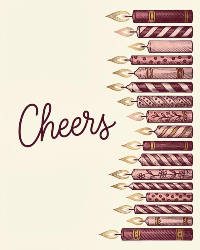 Cheers invitation design