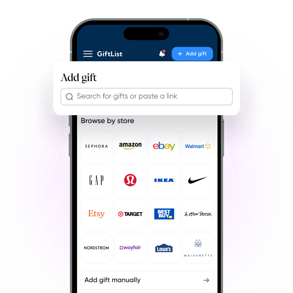 Add gifts from anywhere, any way you like