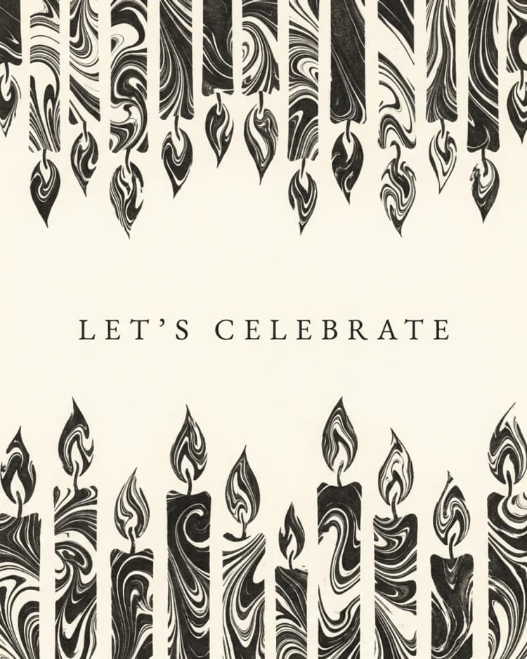 Let's Celebrate invite cover
