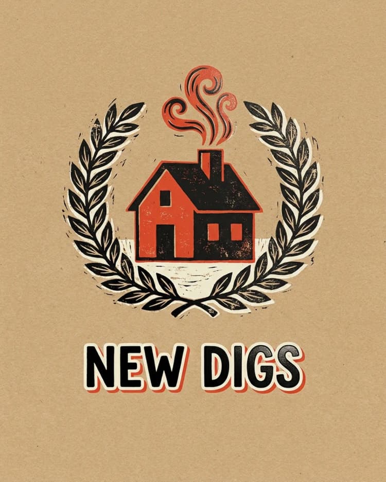 New Digs invite cover