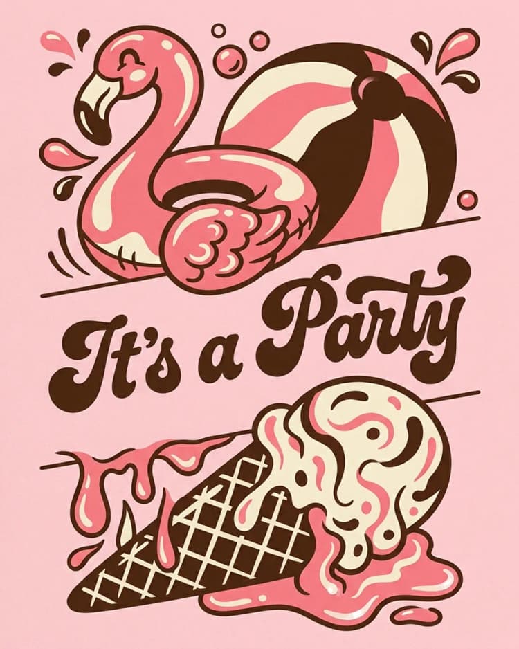 It's a Party invite cover