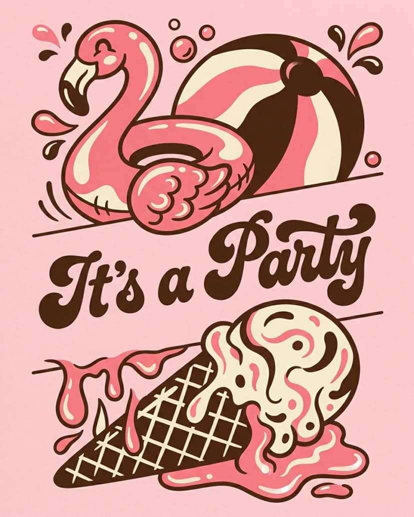 It's a Party invite cover