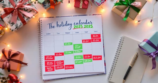 Holiday Shopping Calendar: Key Discount Dates 2025