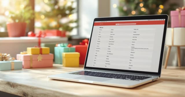 How to Share a Gift List Online