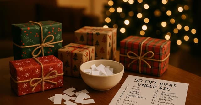 Secret Santa 101: Free Name-Draw & 50 Gift Ideas Under $25