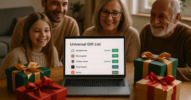 Wishlist Maker (Free, 2025): Build a Universal Gift List & Invite Family to Claim Gifts