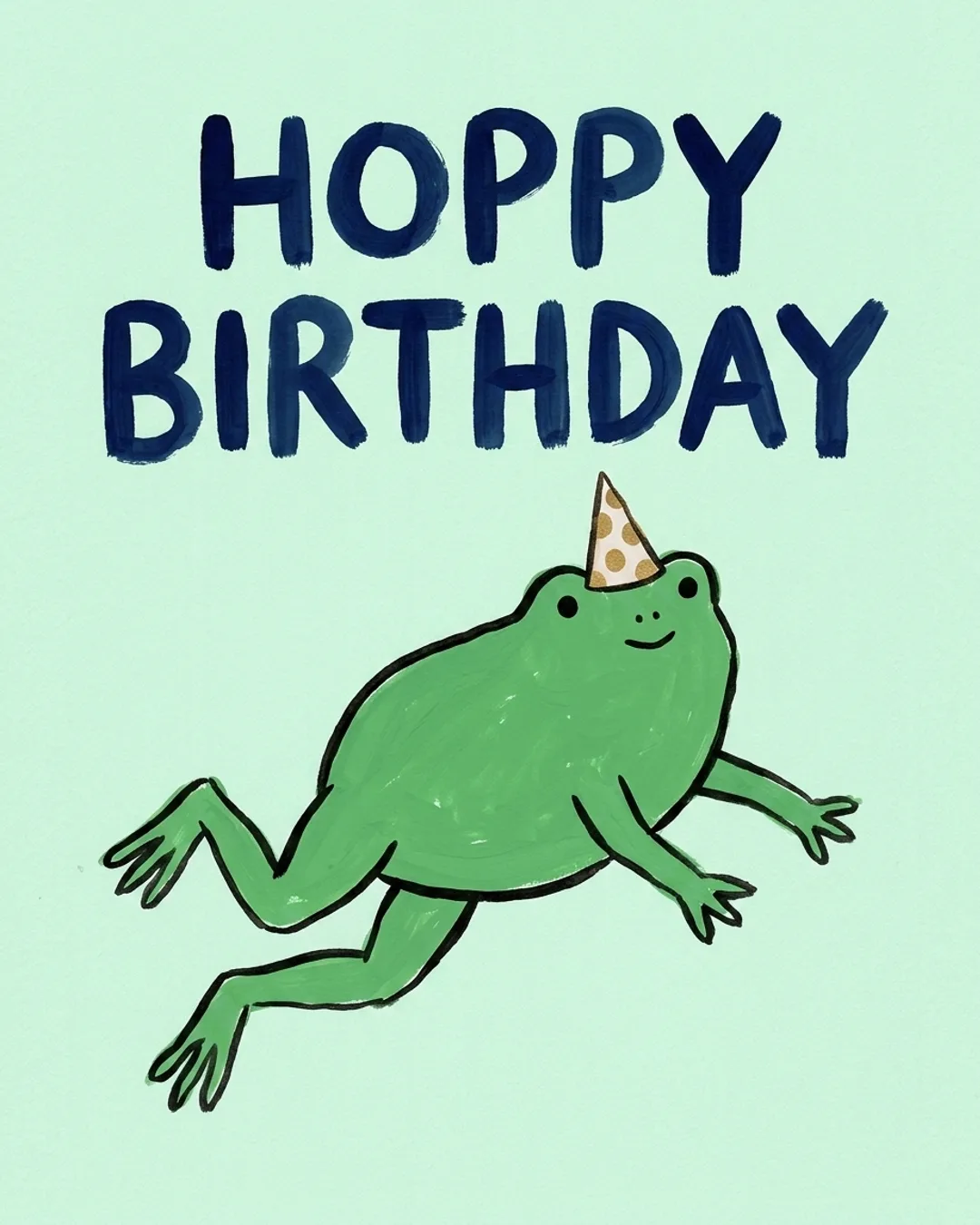 Hoppy birthday card design