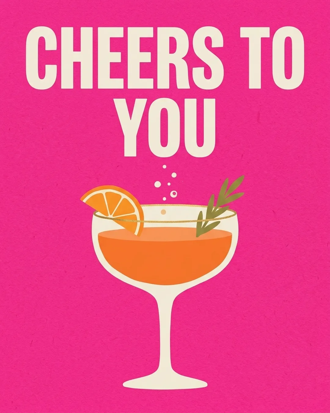 Cheers to you card design