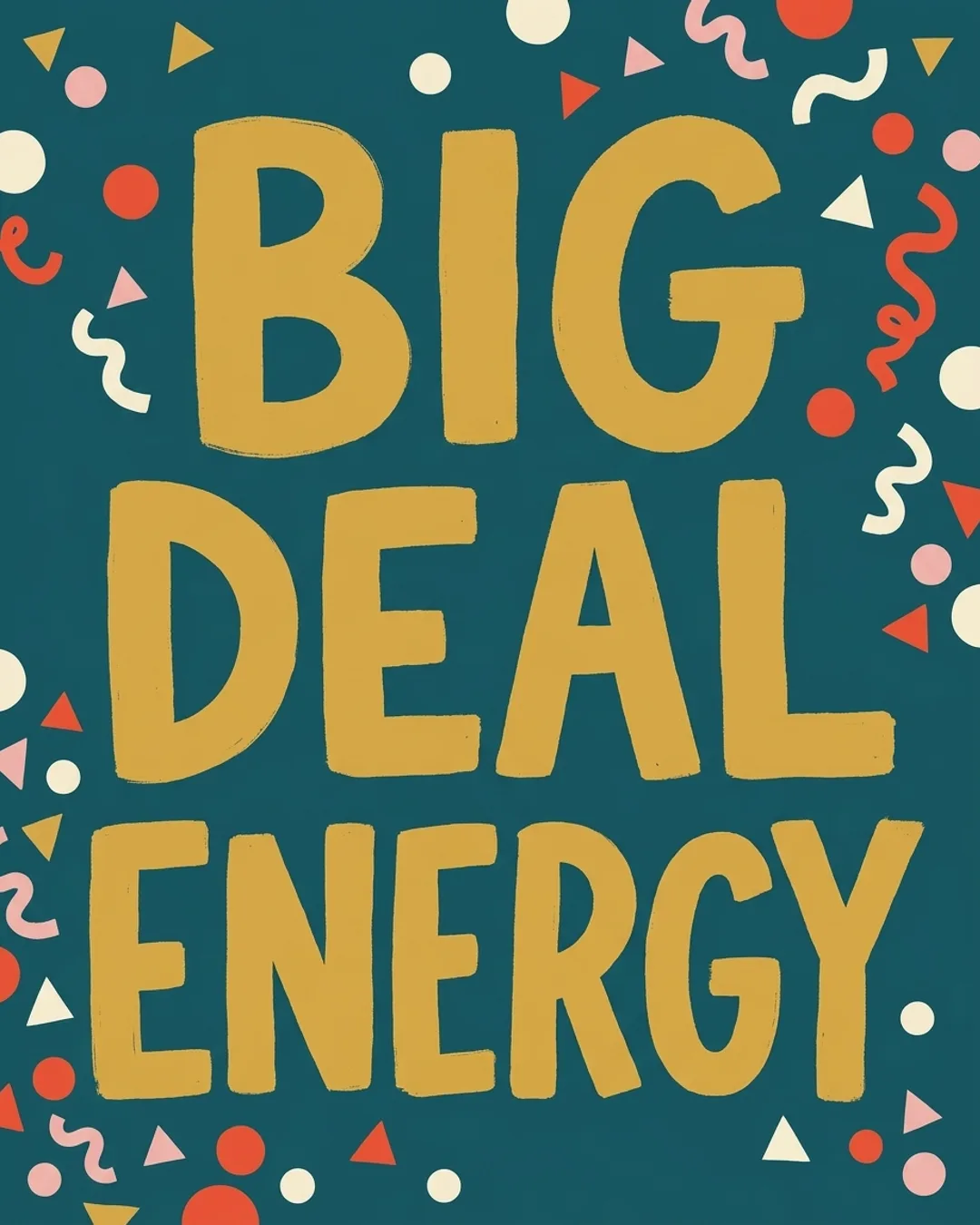 Big deal energy card design