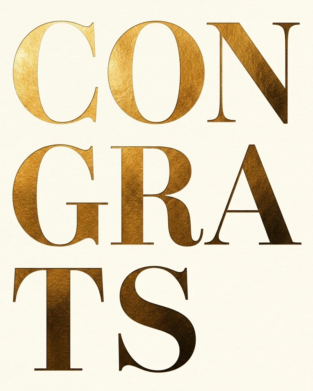 Congrats card design