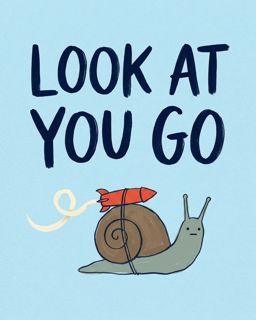 Look at you go card design