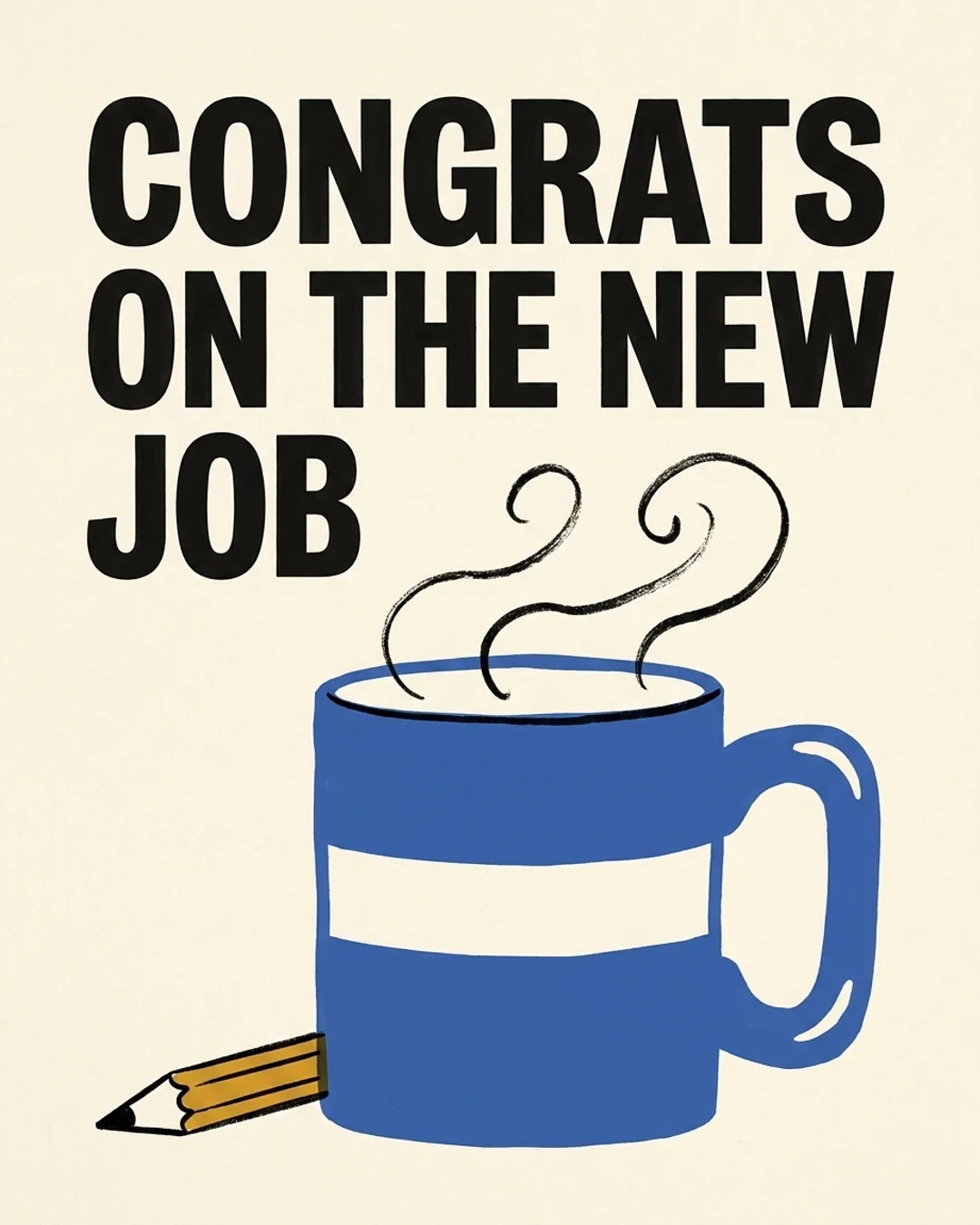Congrats on the new job card design