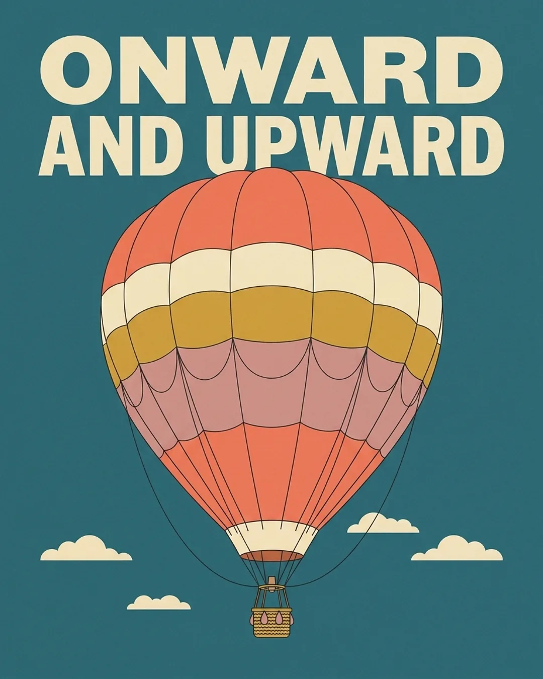 Onward and upward card design