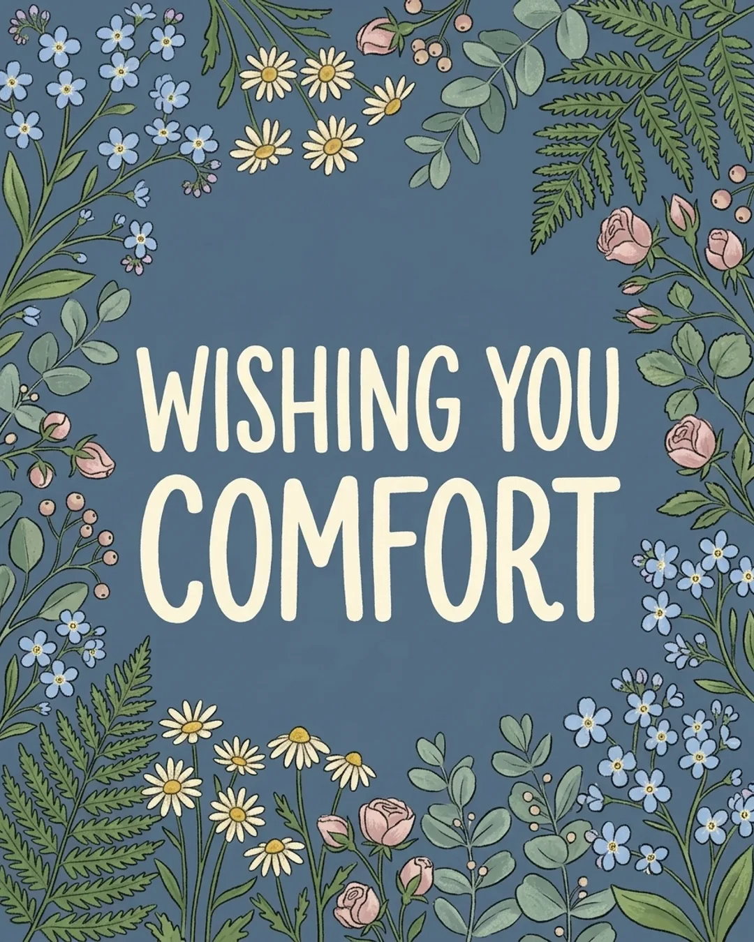 Wishing you comfort