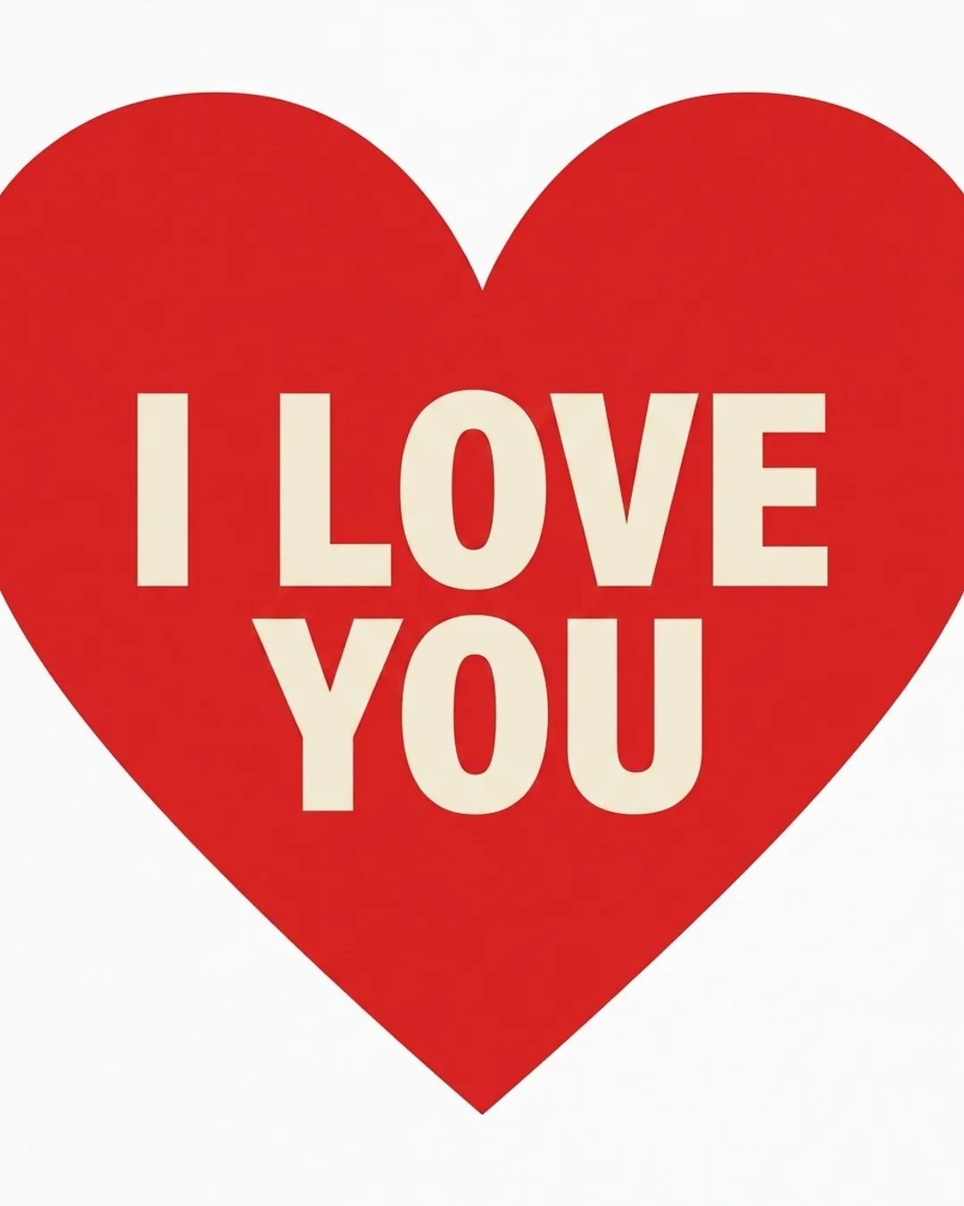 I love you card design