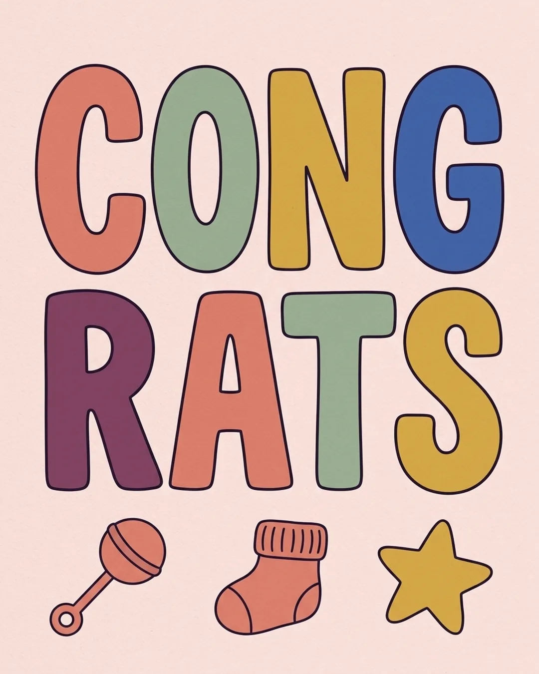 Congrats card design