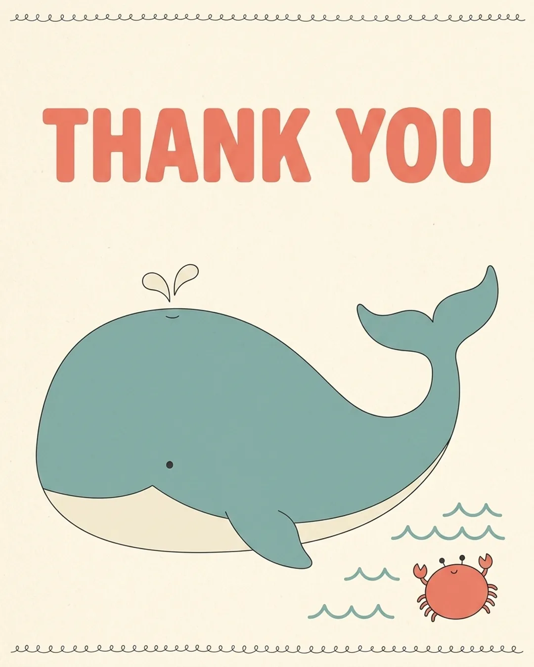 Thank you card design