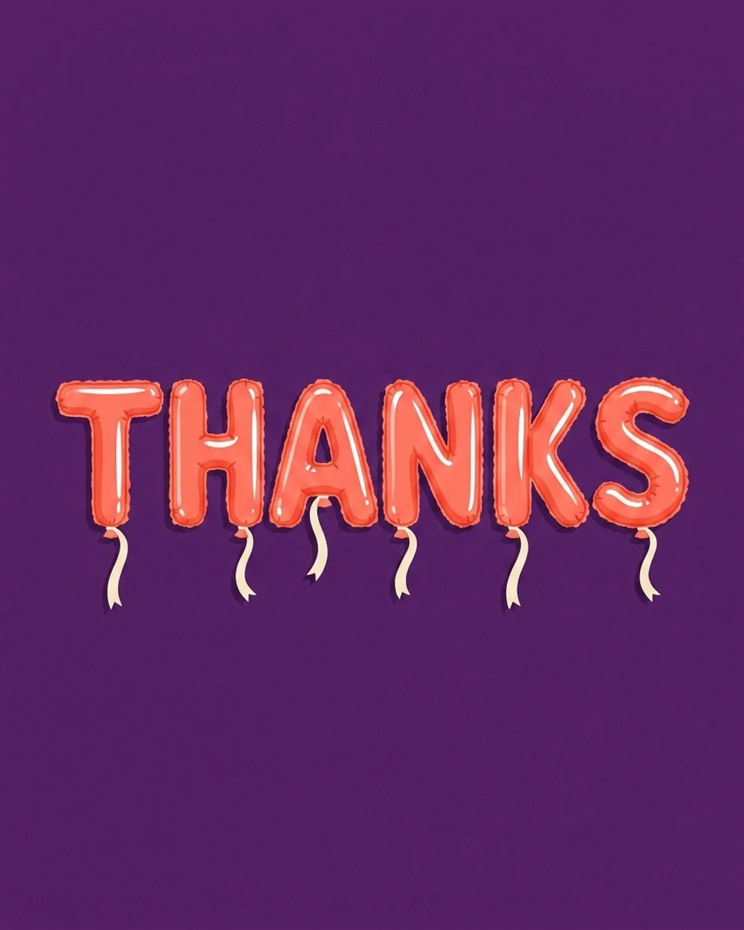 Thanks card design