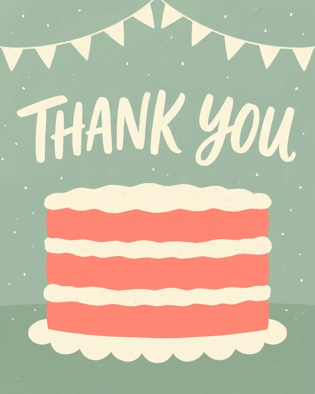 Thank you card design