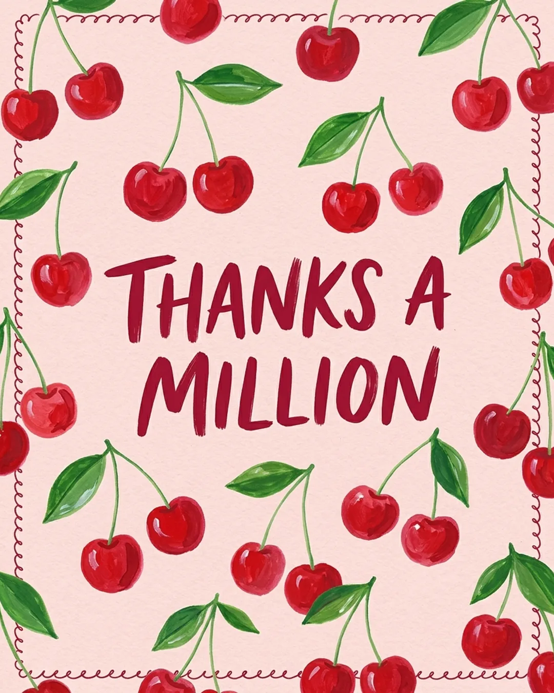 Thanks a million card design