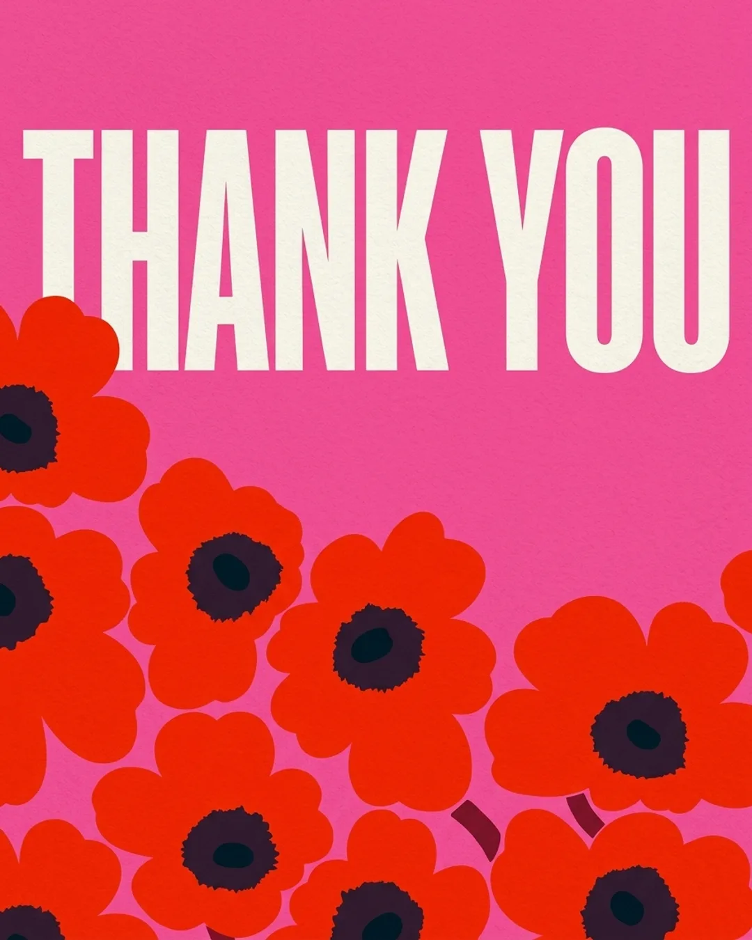 Thank you card design