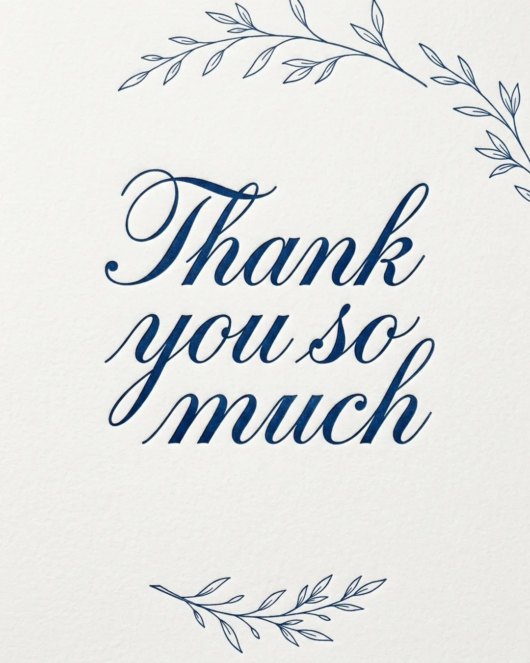 Thank you so much card design