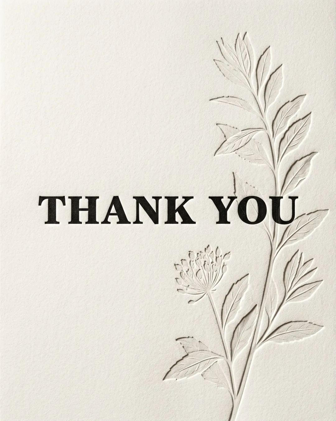 Thank you card design