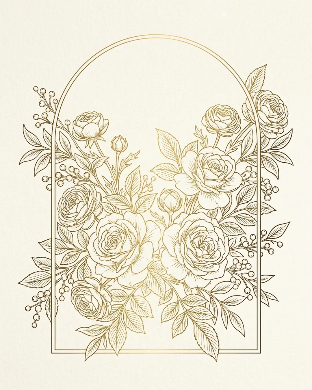 Engraved Arch card design