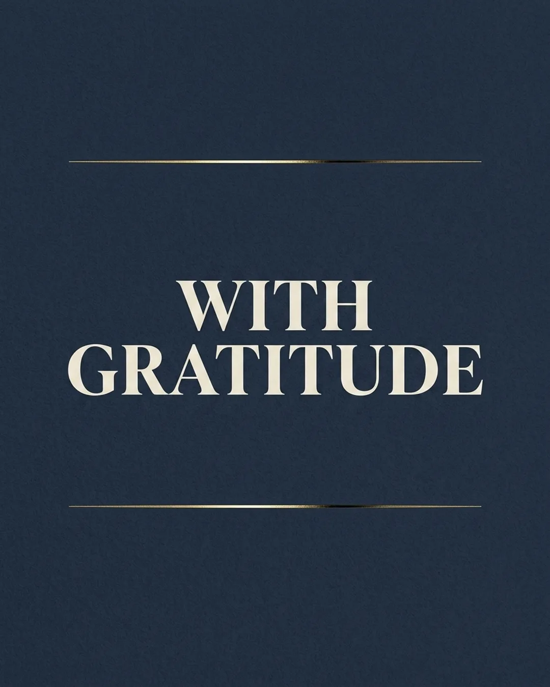 With gratitude card design