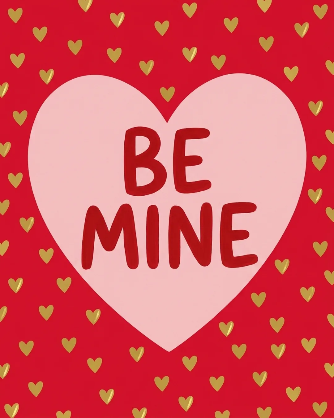Be mine card design