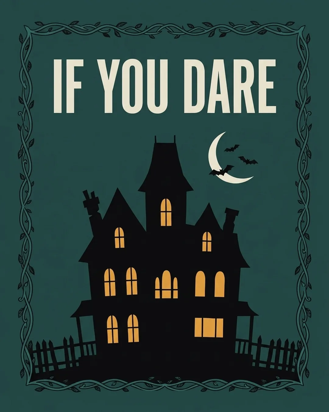 If You Dare invitation design