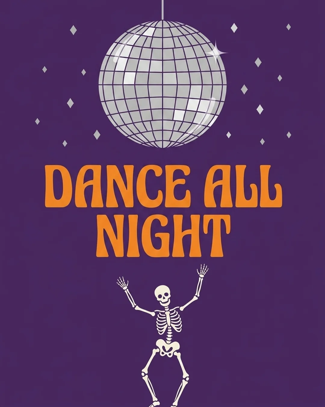 Dance All Night invitation design