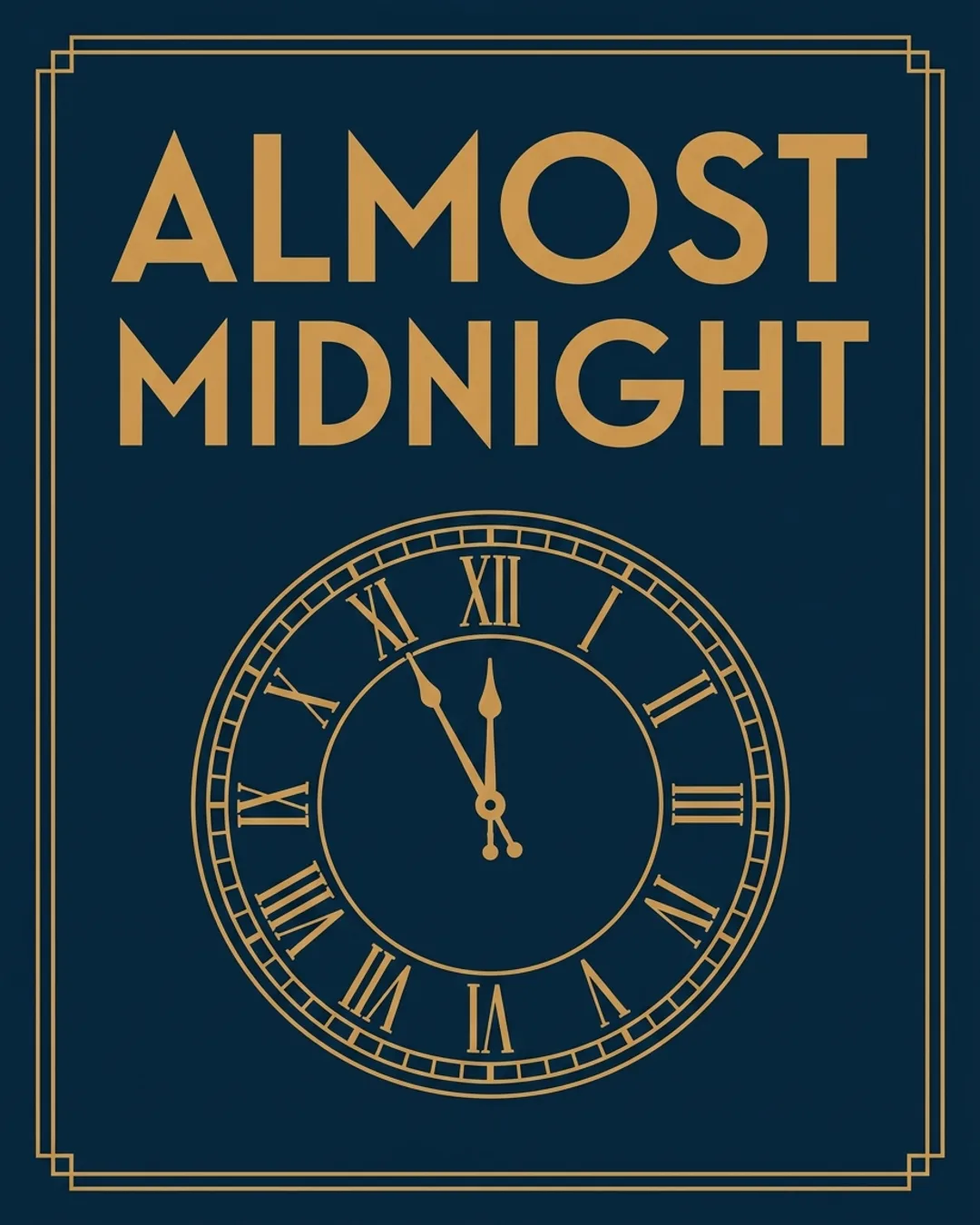 ALMOST MIDNIGHT invitation design
