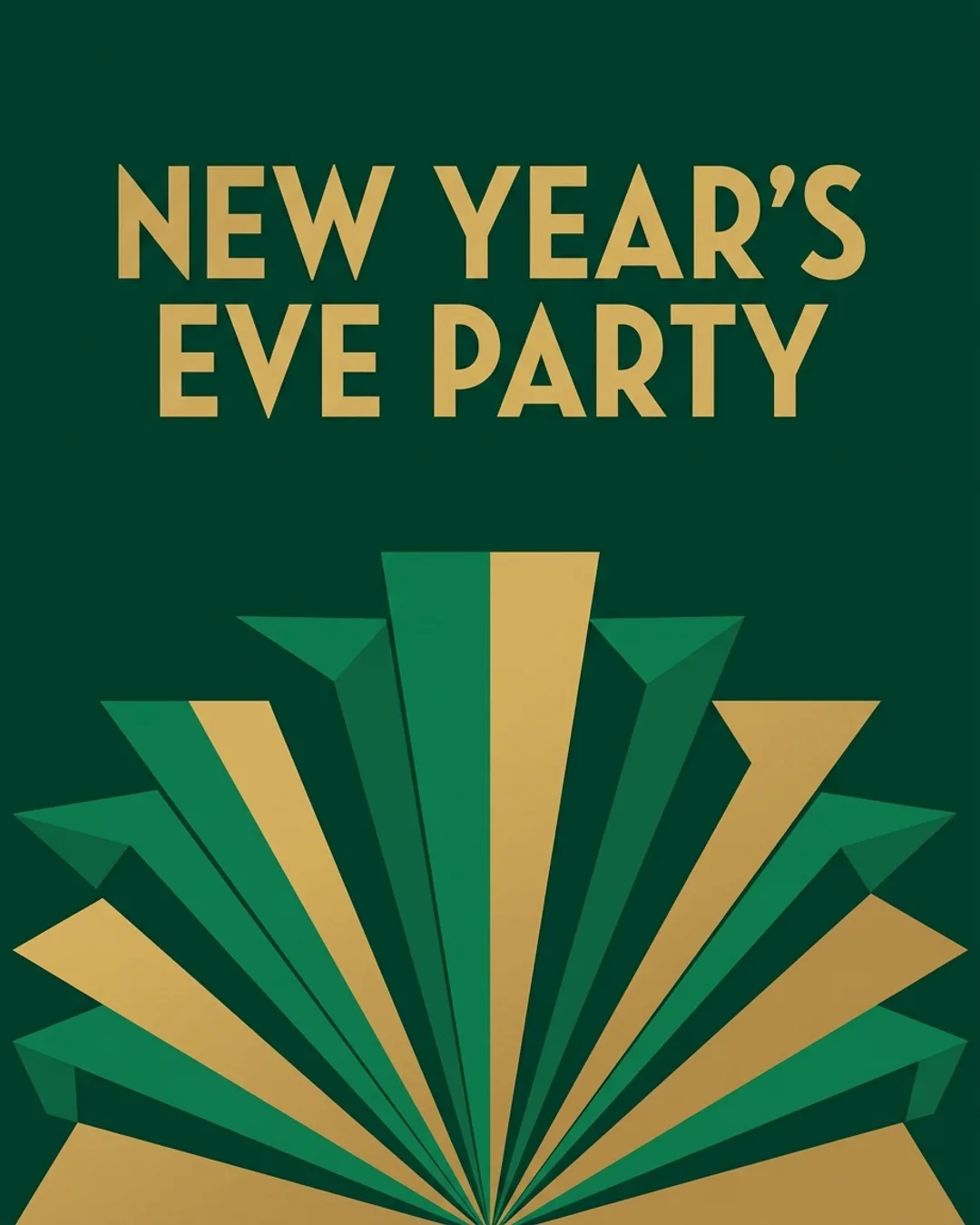 NEW YEAR'S EVE PARTY invitation design