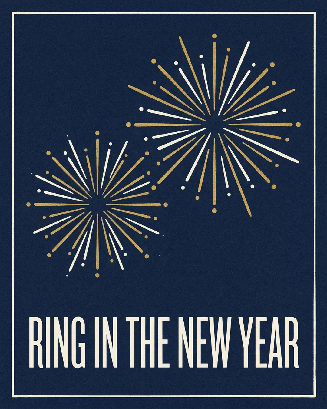 RING IN THE NEW YEAR invitation design