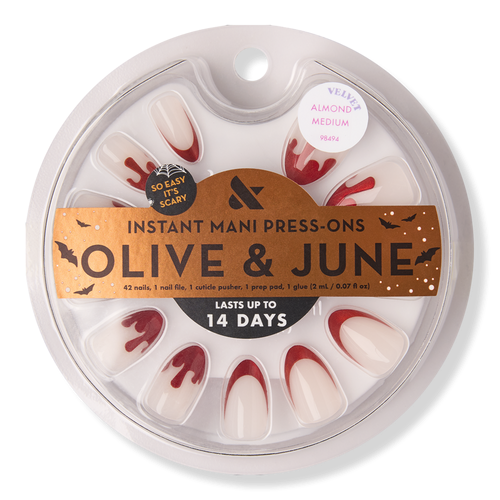 Instant Mani Halloween Press-On Nails Vampire Velvet French
